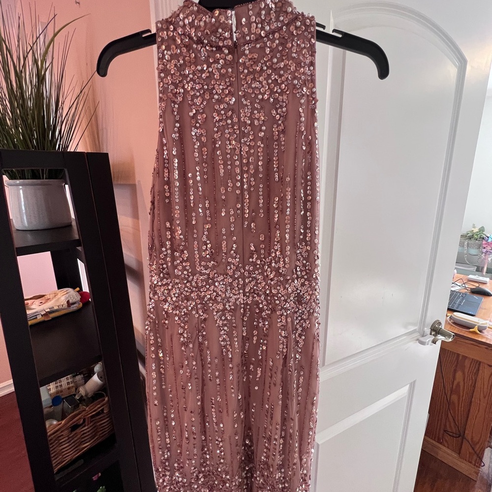 Sequin Embellished Sleeveless Dress